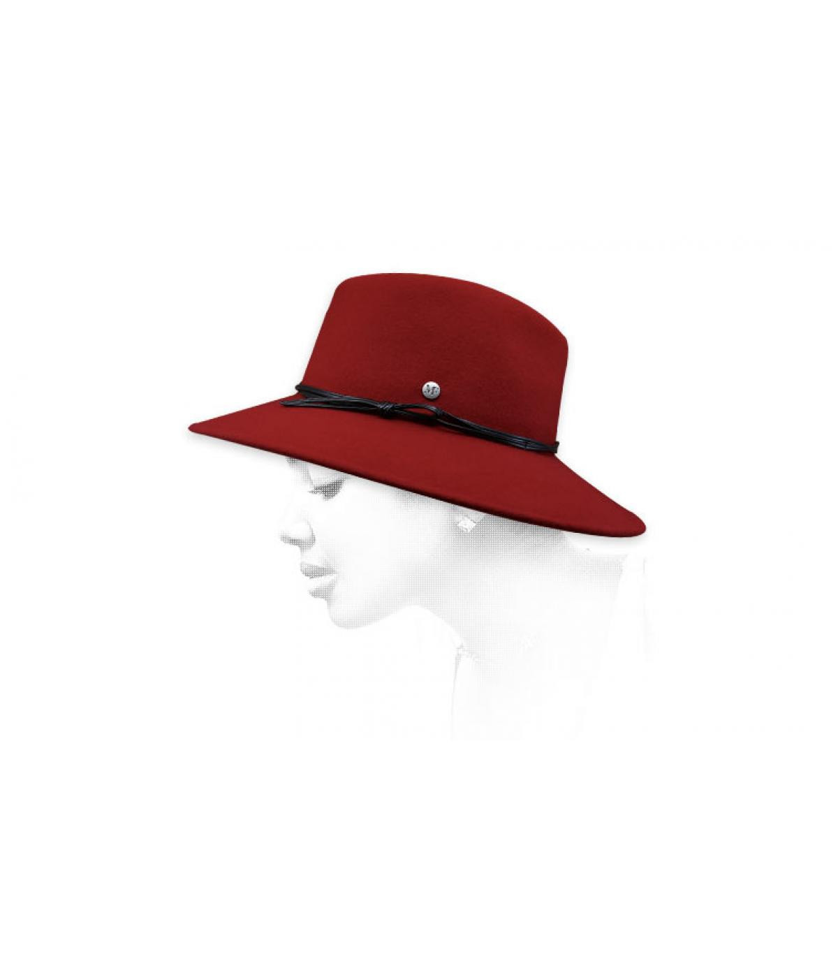 Damen Filzhut rot Zelie rot Damen Filzhut rot Zelie rot
